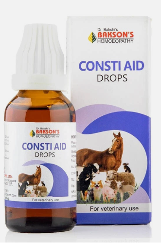Bakson's Homoeopathy Consti Aid Drops for Veterinary Use - 30ml